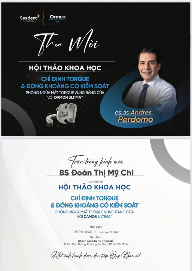 Invisalign scientific seminar invitation - Damon Ultima