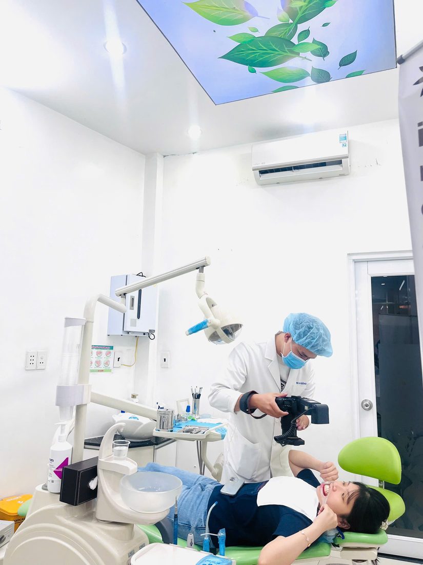 Doctor treating a young patient